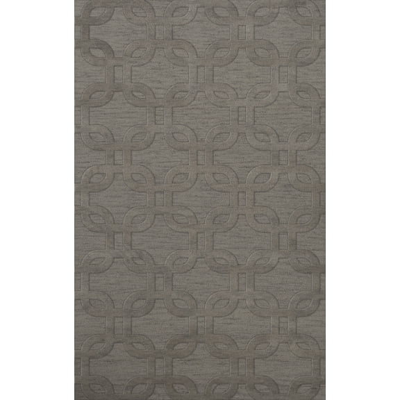 Dalyn Dover Area Rug DV7 Dv7 Silver Rectangles Loops 8' x 10' Rectangle