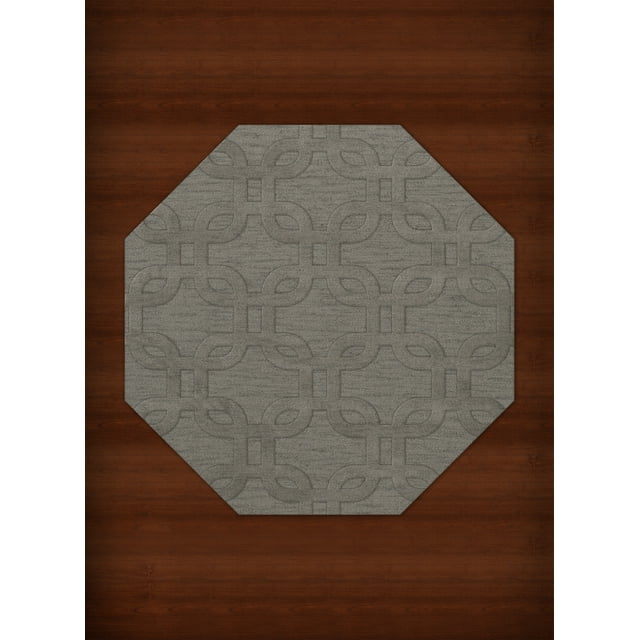 Dalyn Dover Area Rug DV7 Dv7 Silver Rectangles Loops 8' x 8' Octagon