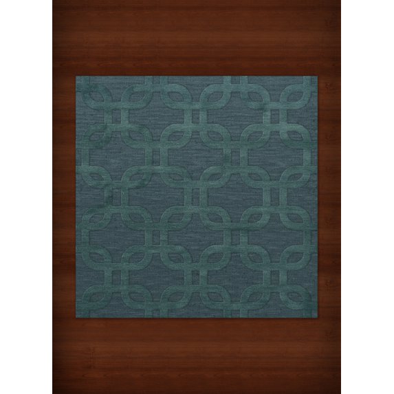 Dalyn Dover Area Rug DV7 Dv7 Teal Rectangles Loops 12' x 12' Square