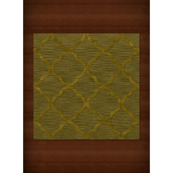 Dalyn Dover Area Rug DV8 Dv8 Avocado Quaterfoil Trellis 10' x 10' Square