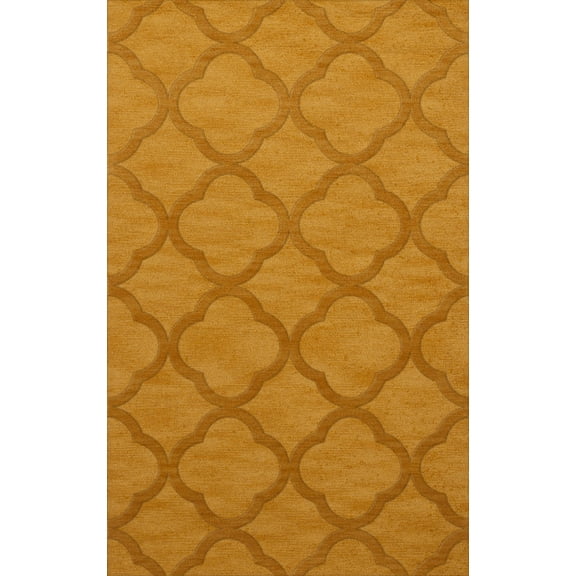 Dalyn Dover Area Rug DV8 Dv8 Butterscotch Quaterfoil Trellis 12' x 18' Rectangle