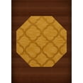 thumbnail image 1 of Dalyn Dover Area Rug DV8 Dv8 Butterscotch Quaterfoil Trellis 6' x 6' Octagon, 1 of 1