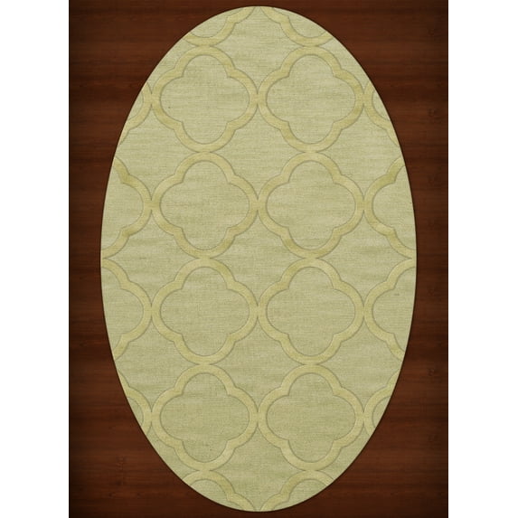 Dalyn Dover Area Rug DV8 Dv8 Mint Quaterfoil Trellis 12' x 15' Oval