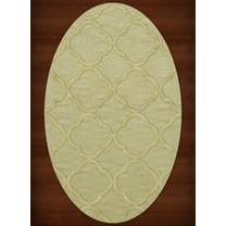 Dalyn Dover Area Rug DV8 Dv8 Mint Quaterfoil Trellis 5' x 8' Oval