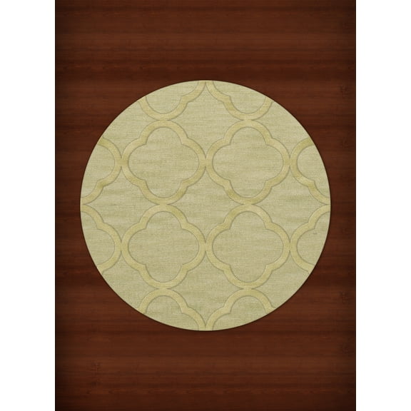 Dalyn Dover Area Rug DV8 Dv8 Mint Quaterfoil Trellis 6' x 6' Round
