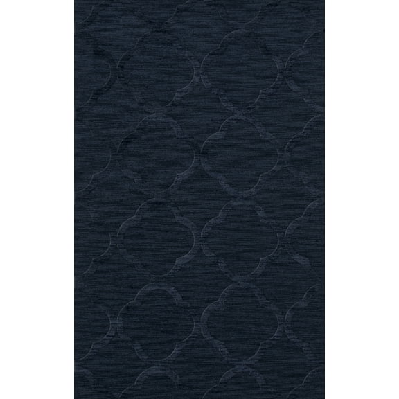 Dalyn Dover Area Rug DV8 Dv8 Navy Quaterfoil Trellis 9' x 12' Rectangle
