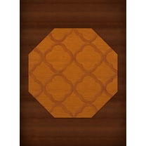 Dalyn Dover Area Rug DV8 Dv8 Orange Quaterfoil Trellis 6' x 6' Octagon