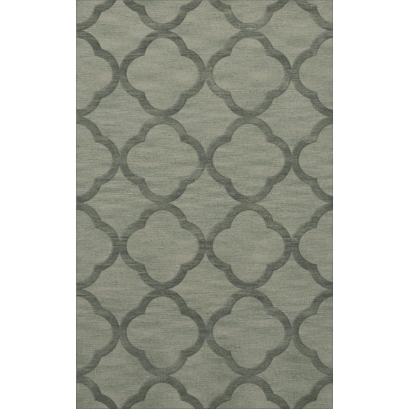 Dalyn Dover Area Rug DV8 Dv8 Spa Quaterfoil Trellis 4' x 6' Rectangle
