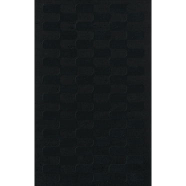 Dalyn Dover Area Rug DV9 Dv9 Black Grid Waves 3' x 5' Rectangle