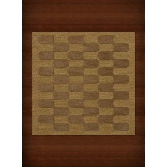 Dalyn Dover Area Rug DV9 Dv9 Gold Dust Grid Waves 10' x 10' Square