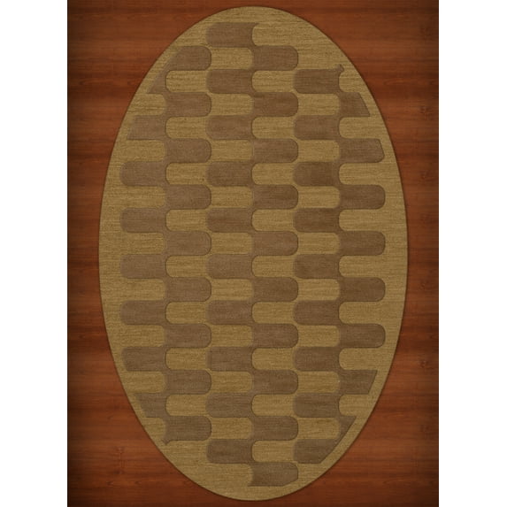 Dalyn Dover Area Rug DV9 Dv9 Gold Dust Grid Waves 10' x 14' Oval