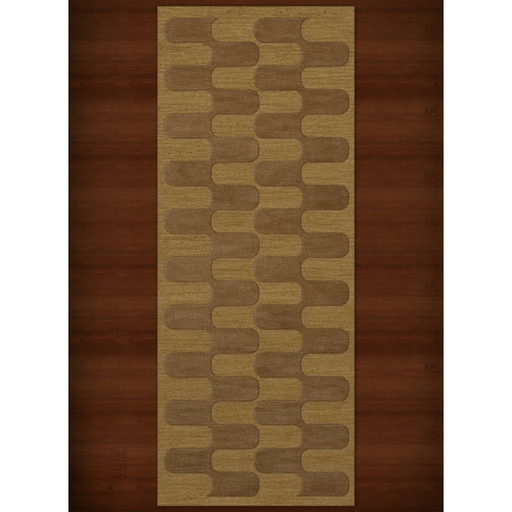Dalyn Dover Area Rug DV9 Dv9 Gold Dust Grid Waves 2' 6" x 12' Rectangle