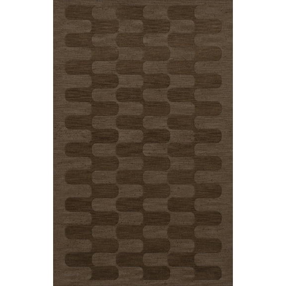 Dalyn Dover Area Rug DV9 Dv9 Mocha Grid Waves 9' x 12' Rectangle