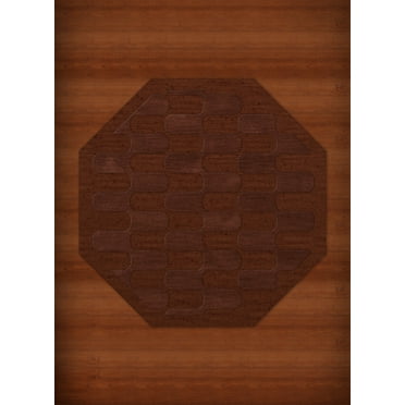Dalyn Dover Area Rug DV9 Dv9 Paprika Grid Waves 10' x 10' Octagon