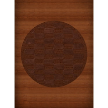 Dalyn Dover Area Rug DV9 Dv9 Paprika Grid Waves 6' x 6' Round