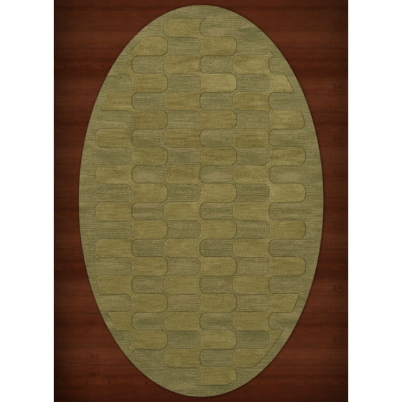 Dalyn Dover Area Rug DV9 Dv9 Pear Grid Waves 3' x 5' Oval