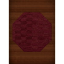 Dalyn Dover Area Rug DV9 Dv9 Rich Red Grid Waves 10' x 10' Octagon