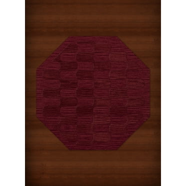Dalyn Dover Area Rug DV9 Dv9 Rich Red Grid Waves 10' x 10' Octagon