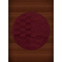 Dalyn Dover Area Rug DV9 Dv9 Rich Red Grid Waves 6' x 6' Round
