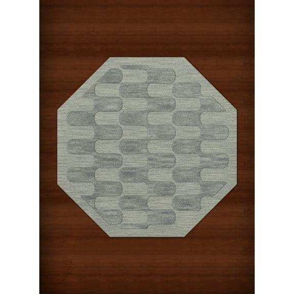 Dalyn Dover Area Rug DV9 Dv9 Seaglass Grid Waves 8' x 8' Octagon