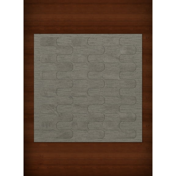 Dalyn Dover Area Rug DV9 Dv9 Silver Grid Waves 12' x 12' Square