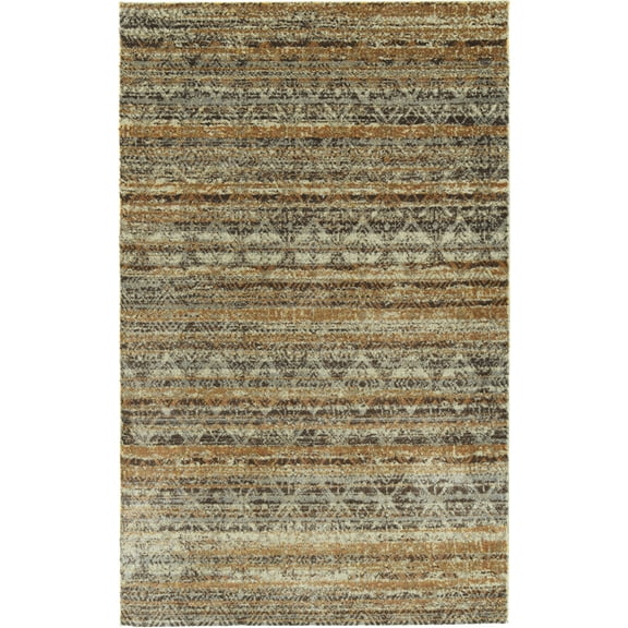 Dalyn Galli Area Rug GG5 Gg5 Bronze Bronze Diamonds Rows 3' 3" x 5' 1" Rectangle