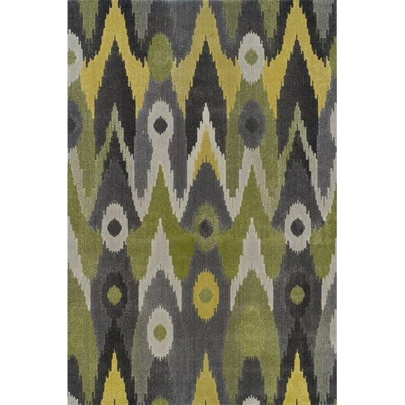 Dalyn Grand Tour Area Rug GT116MU Multi Striped Circles 7' 10" x 10' 7" Rectangle