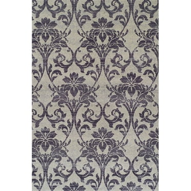 Dalyn Grand Tour Area Rug GT501LI Linen Floral Vines 3' 3" x 5' 1" Rectangle