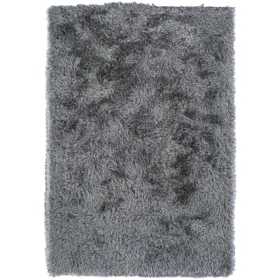 Dalyn Impact Area Rug IA100 Pewter Monochrome Fluffy Floor Decor Abstract Carpet