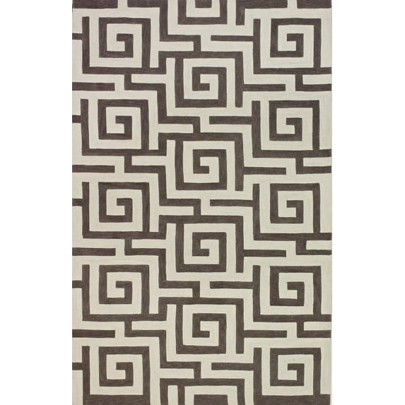 Dalyn Infinity Area Rug IF1PE Pewter Greek Key Lines