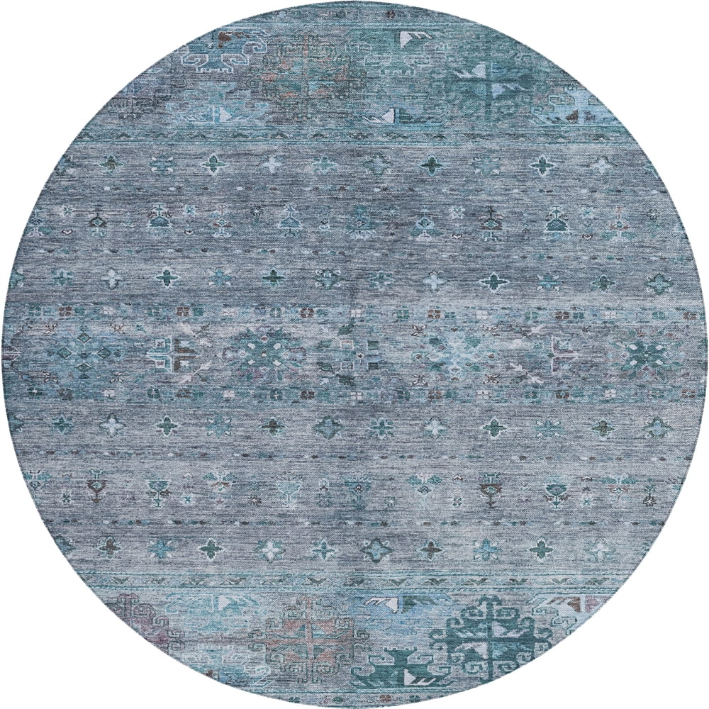 Dalyn Karaj Area Rug KJ5-Blue KJ5BU8RO Blue, 8' x 8' - Walmart.com