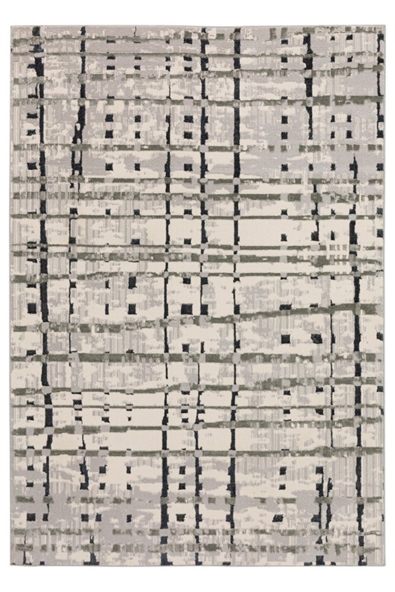Dalyn Karma Area Rug KM4 Km4 Grey Grey Lines Banded 1' 8" x 2' 6" Rectangle