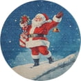 thumbnail image 1 of Dalyn Merry & Bright Area Rug MY15-Blue MY15BU8RO Blue, 8' x 8', 1 of 4