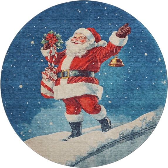 Dalyn Merry & Bright Area Rug MY15-Blue MY15BU8RO Blue, 8' x 8'