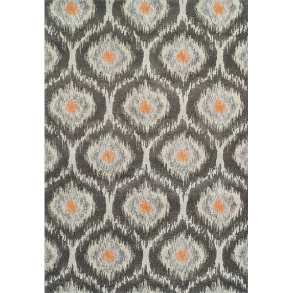 Dalyn Modern Greys Area Rug MG360PE10X13 Mg360 Pewter Circles Dots 9' 6" x 13' 2" Rectangle