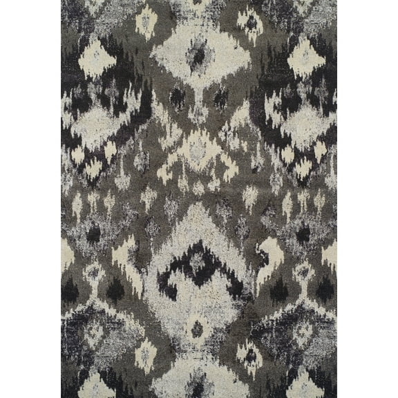 Dalyn Modern Greys Area Rug MG525PE3X5 Mg525 Pewter Circle Dots 3' 3" x 5' 3" Rectangle