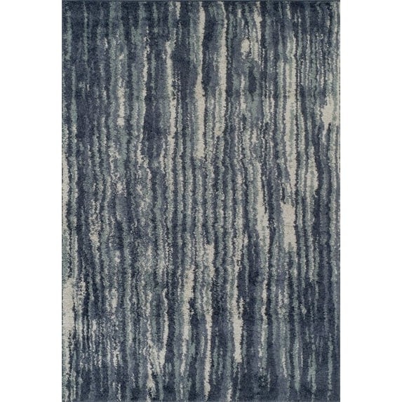 Rocco RC6 Blue Shag Rug 3' 3" X 5 ' 1"