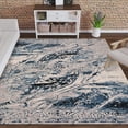 thumbnail image 1 of Addison Rugs Dayton 3'3" x 5'1" Erased Persian Fabric Area Rug in Silver Blue, 1 of 8