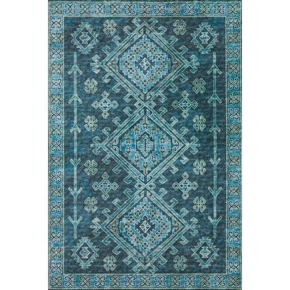 Dalyn Brisbane Area Rug BR2 Br2 Navy Navy Diamonds Scrolls 8' x 8' Round