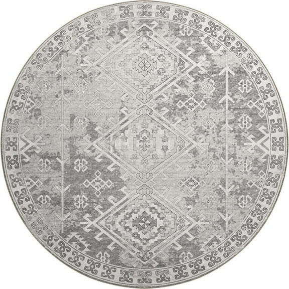Dalyn Rug Company & Addison Rugs Brisbane BR2 Silver 8' x 8' Round Rug