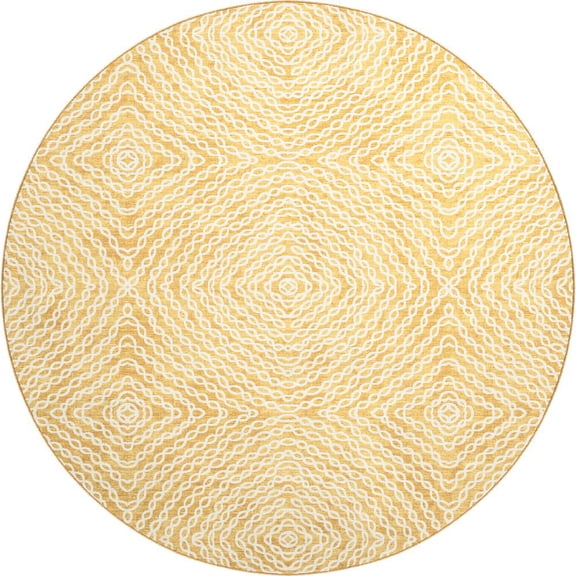 Dalyn Rug Company & Addison Rugs Brisbane BR3 Gold 8' x 8' Round Rug