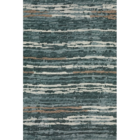 Dalyn Brisbane Area Rug BR4 Br4 Midnight Midnight Bars Lines 3' x 5' Rectangle