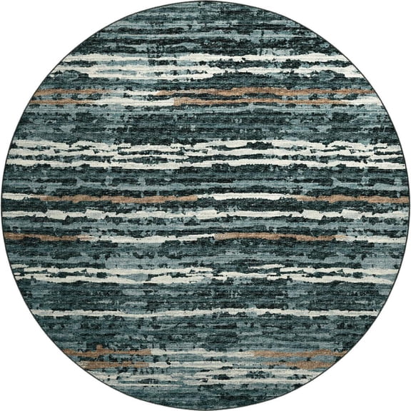 Dalyn Rug Company & Addison Rugs Brisbane BR4 Midnight 8' x 8' Round Rug