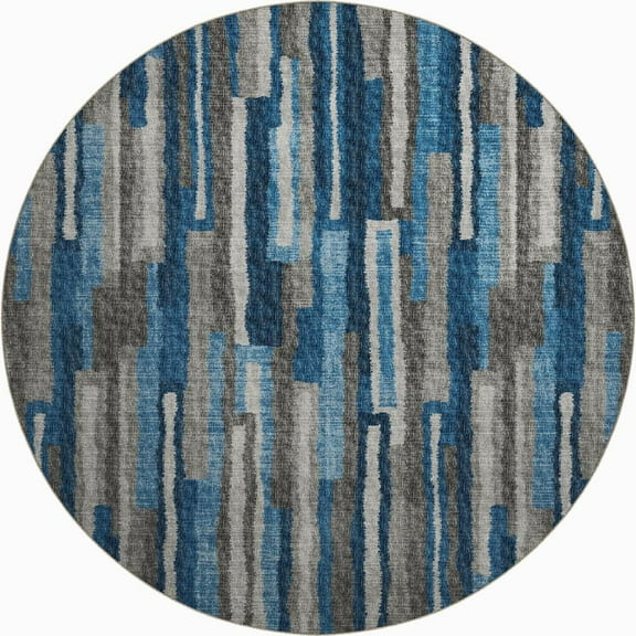 Dalyn Rug Company & Addison Rugs Brisbane BR7 Navy 8' x 8' Round Rug
