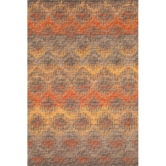 Dalyn Brisbane Area Rug BR9 Br9 Sunset Sunset Diagonal Blocks 2' 3" x 7' 6" Rectangle