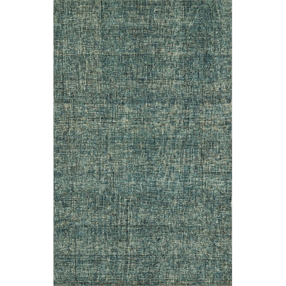 Dalyn Calisa Area Rugs - CS5 Contemporary Turquoise Monochrome Mottled Single-Color Wool Rug