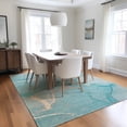 thumbnail image 1 of Addison Rugs Chantille Indoor/Outdoor Transitional Watercolors Teal Washable Rectangle Rug, 2'6" x 3'10", 1 of 6
