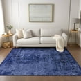 thumbnail image 1 of Addison Rugs Chantille Indoor/Outdoor Transitional Organic Navy Washable Rectangle Rug, 5' x 7'6", 1 of 6
