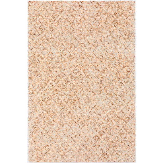 Addison Rugs Delilah 8' x 10' Hand Tufted Diamond Wool Area Rug in Sunset Orange