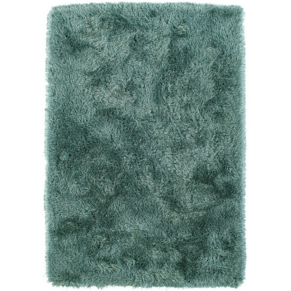 Dalyn Impact Area Rug IA100 Ia100 Teal Teal Fluffy Shag 2' x 3' Rectangle